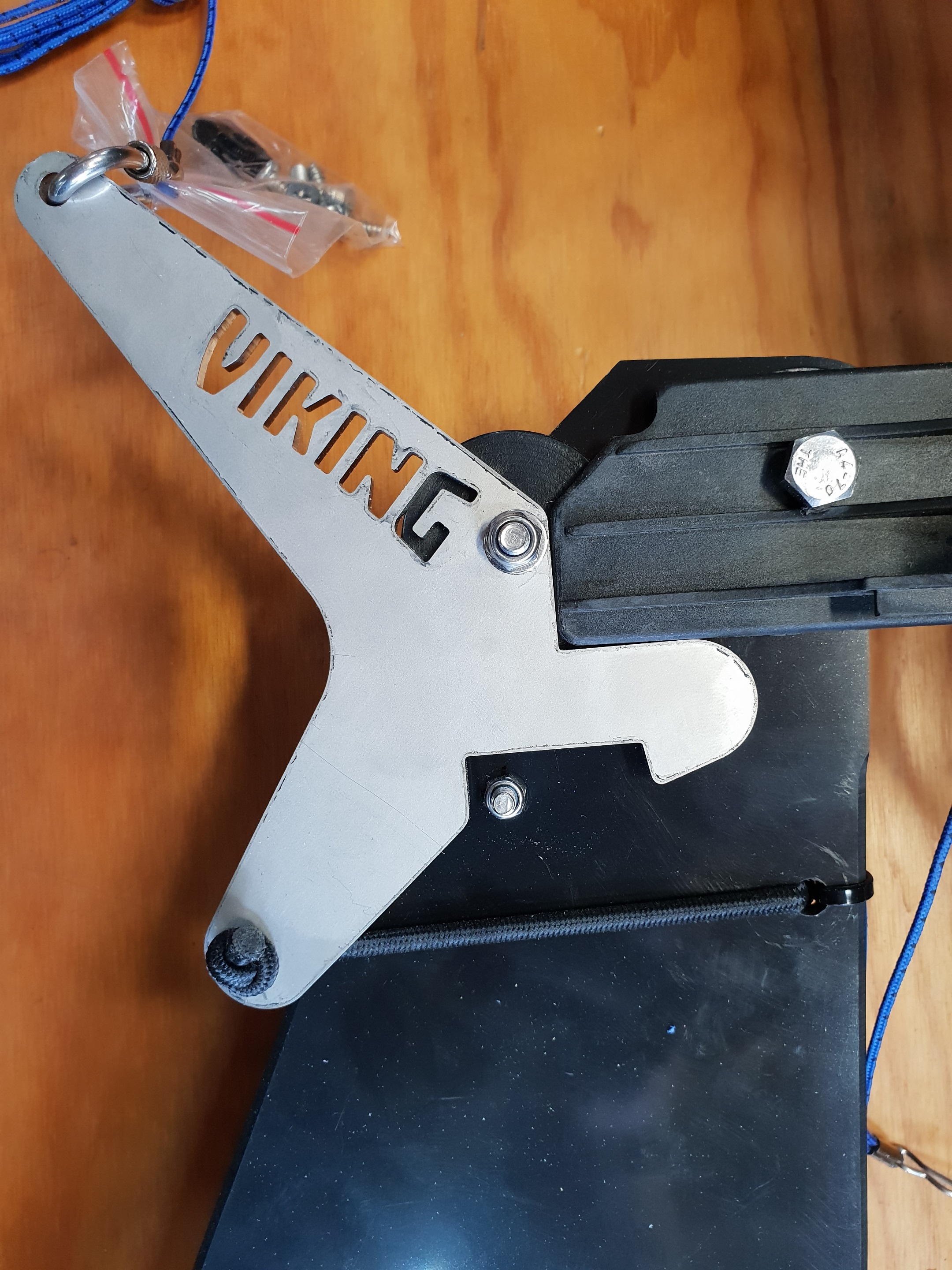 Fitting Bixpy uphaul to Viking rudder